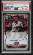 2023 Bowman Chrome Prospect Speckle Refractor /299 Ariel Almonte PSA 10 Auto