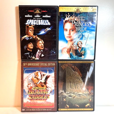BLAZING SADDLES / MEANING OF LIFE / SPACEBALLS / PRINCESS BRIDE (4 DVDs) Comedy - Image 1 of 4