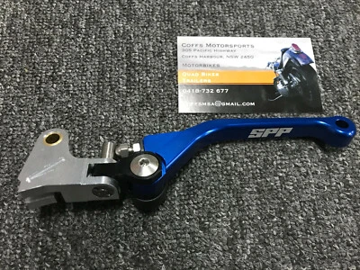 Blue SPP Unbreakable Folding Clutch Lever Fits Yamaha YZ250F 2009 2010 2011 2012 - Image 1 of 4