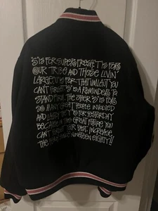 Stussy S Talk Melton Varsity Jacket Medium - Picture 1 of 8