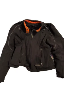 Chaqueta Harley Davidson Damas FXRG Grande Excelente Estado Armadura Acolchada - Imagen 1 de 7