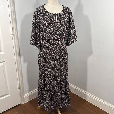 Draper James Dress Women Extra Large Floral Puffer Sleeve Modest Cottagecore - Image 1 of 4