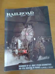 Vieja revista RAILROAD: vapor estadounidense en Francia, ferrocarril COG del monte Washington, TURBOTrain - Imagen 1 de 8