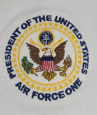 Camisa Polo Retro Rara De Colección Presidente De Los Estados Unidos AIR FORCE ONE Crew Foto 1 de 4