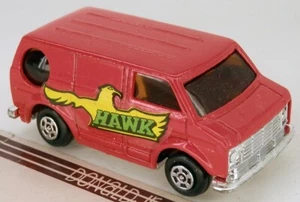 Bedford CF Van "HAWK" Red w/Bubble Window 1/64 Scale Diecast - Picture 1 of 2