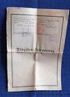 German Wwii Original Chemist Apprenticeship Contract   Stamped And Dated 1941 And 42