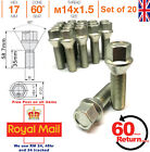 Car Alloy Wheel bolts M14x1.5 35mm extended Thread taper for Mercedes x 20