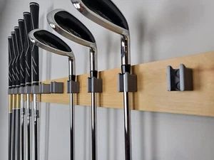 [] Golf Club Organize Holder, Wall Display, Wall Hanger, Rack, Mount [15 Holder  - Afbeelding 1 van 3