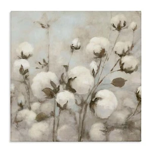 Stupell Industries Beautiful Cotton Flower Neutral Brown Painting Canvas Wall... - Picture 1 of 7