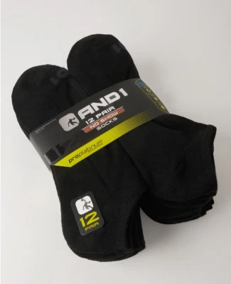 12 pares de calcetines AND1 para hombre con cojín de rendimiento multiusos No Show Foto 1 de 4