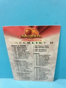 CHECKLIST B๐1995-96 Skybox Premium #150 Basketball Card FREE POST - Picture 1 of 2