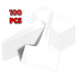 100Pcs Waterproof Plant Labels, 4 Inch T-Type Garden Tags for DIY & Nursery - Picture 1 of 7