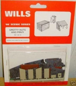 Wills Ss19 HO/OO Grotty Huts And Privy - Picture 1 of 1