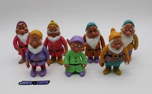 Vintage 1992 Set of Seven Dwarves PVC Figures Disney Snow White Mattel - Picture 1 of 10