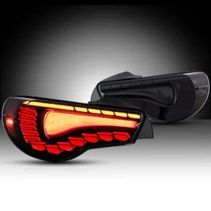 Pair LED Smoke Tail Lights For 2013-2020 Subaru BRZ Toyota 86 13-16 Scion FR-S - Picture 1 of 12