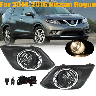 Kit de luces antiniebla transparentes para Nissan Rogue 2014-2016 con interruptor bombillas bisel cableado Foto 1 de 4