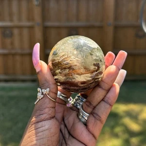Lodolite (Garden or Phantom Quartz) Crystal Sphere 59.9MM - Picture 1 of 10