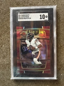 2021 Panini Select - Concourse Justin Fields #50 Maroon Prizm /149 (RC) - Bild 1 von 2