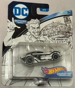 Hot Wheels DC Sketched Series The Joker GT Character Car 4/5 Mattel *NEW* - Picture 1 of 4