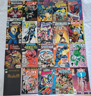 20 Marvel Comics - Spider-Man Ghost Rider + Lots More 1970s to 1990's + Batman? - Image 1 of 4