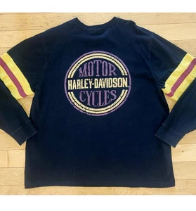 Herren Harley Davidson Langarm Hemd, schwarz mit weinrot & gold, XXL On The Roam - Bild 1 von 5