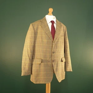 Aquascutum House Check Tweed Blazer Mens 44S Multicolour Sports Jacket - Picture 1 of 16