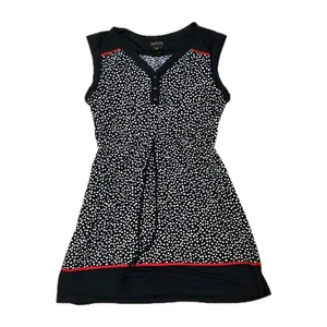 EnFocus Kleid Fit & Flare Damen 14P Petite Blue V-Ausschnitt gepunktet ärmellos - Bild 1 von 16