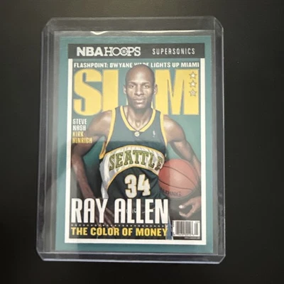2021–22 Panini NBA HOOPS Slam Рэй Аллен #Slam #87 голографическая вставка SuperSonics NBA - Изображение 1 из 4