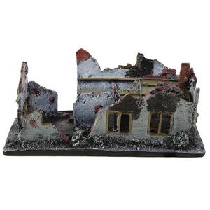 Conflix Ruined House Wargame Set Sceneggiatura Diorama Modello Polystone - Foto 1 di 6