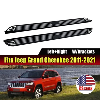 Foot Steps fit for Jeep Grand Cherokee 2011-2021 Running Boards Side Steps Nerf - Image 1 of 4