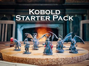 Kobold Starter Pack | 9 Miniatures Starter Set - DnD D&D Tabletop Minis Wyrmling - Bild 1 von 10