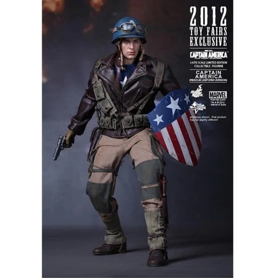 Boneco de ação uniforme resgate obra-prima filme Capitão América Primeiro Vingador Segunda Guerra Mundial - Imagem 1 de 4