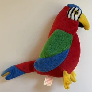 Ty Beanie Baby Jabber The Parrot Tropical Bird Plush RARE 1998 Tush Tag - Picture 1 of 4