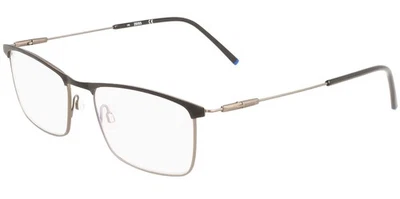 Zeiss Men's Matte Black Titanium Browline Rectangle Eyeglass Frames ZS22102 001 - Image 1 of 4
