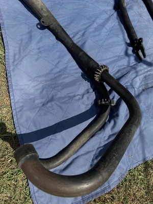 Custom Triumph Twin Exhaust 2 Into 1 - Fits 60’s - Image 1 of 4