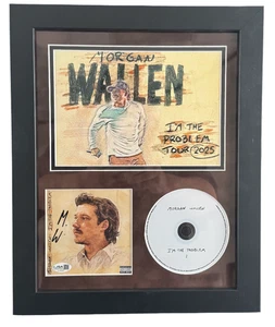 MORGAN WALLEN SIGNED FRAMED CD I’M THE PROBLEM AUTOGRAPHED JSA COA 2 - Picture 1 of 1