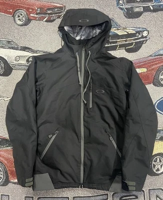 Oakley Motility Jacket Black Thinsulate Hooded Ski Snowboard Loose Fit Size S - Image 1 of 4