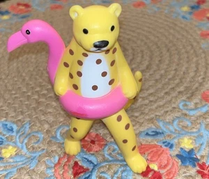 Objetivo Bullseye Parque Infantil Fiesta Animal Figura Guepardo Rosa Flamenco Piscina Flotador - Imagen 1 de 4