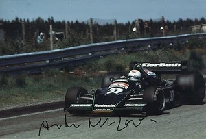 Foto firmada a mano del piloto de Fórmula 1 Arturo Merzario 12x8" B - Imagen 1 de 1