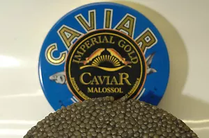 125g (100gr/132 €) Imperial Gold Kaviar Aquakultur frisch+ 1 Perlmuttlöffel - Bild 1 von 2
