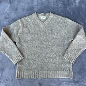 American Eagle Sweater Mens Large Gray V-Neck Wool Blend Pullover - Picture 1 of 14
