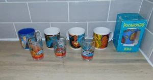 Sammlerstück Vintage Classic Disney 5 Tassen/Tassen und 3 Gläser "POCAHONTAS" - sehr guter Zustand - Bild 1 von 24