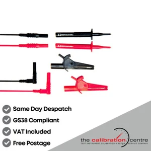 NEW  2 Wire TEST LEAD SET | fits Megger Kewtech DI-LOG Robin - Picture 1 of 3