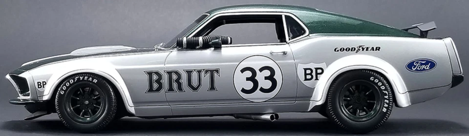 Mustang Ford 1 18 GT 12 Race Car Classic Custom Built Model 24 1967 1969 1970 40 - Image 1 of 4