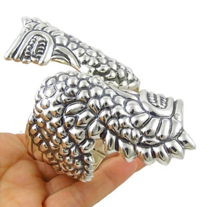 925 Sterling Silber Taxco Clamper Armband Schlange Klappmanschette für Damen - Bild 1 von 7