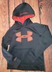 Under Armour Yxs Black Hoodie Guc Minor Wear Youth Extra Small Black Red