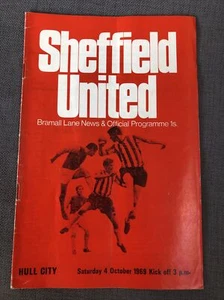 1969-70 Sheffield Utd v Hull City 4/10/69 Division 2 Football Programme - Picture 1 of 3