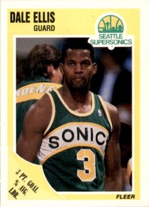 1989-90 Fleer Basketball Dale Ellis Seattle SuperSonics #146
