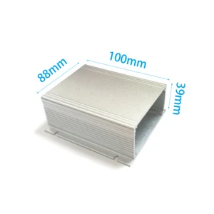 Caja de proyecto extruido carcasa de aluminio HAZLO TÚ MISMO 88X39X100mm plata NUEVO montaje en pared - Imagen 1 de 7