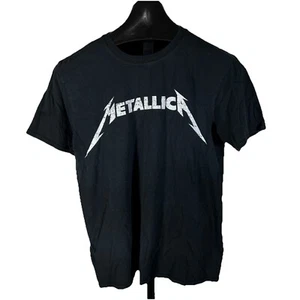 Metallica Shirt Adults Black Logo Graphic Metal Rock Band Short Sleeve No Tag M - Picture 1 of 4